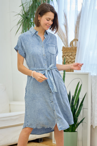 Denim Shirt Dress