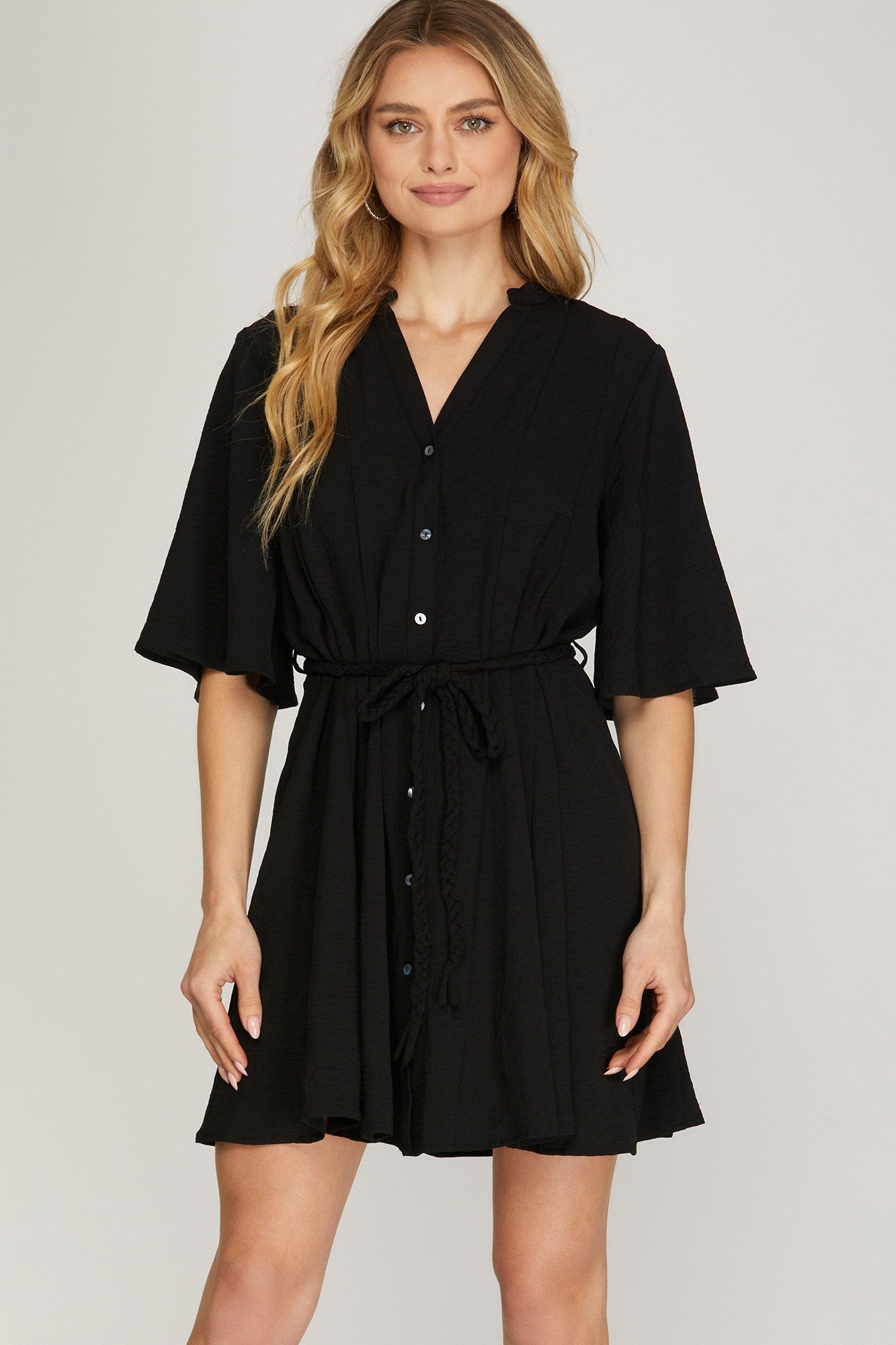 Flutter Sleeve Dress